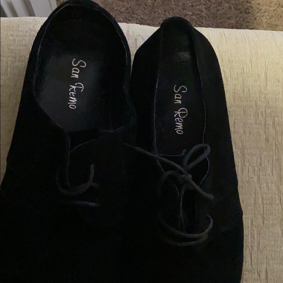 Men’s San Remo Avery Black Suede Shoes main image 9